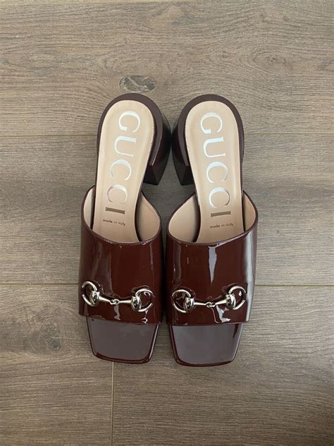 gucci lexi horsebit mules.